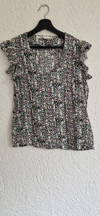 S - Aaiko blousje korte mw print stenen (0824meg13)