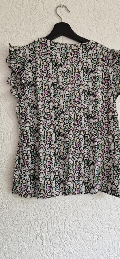 S - Aaiko blousje korte mw print stenen (0824meg13) - Afbeelding 4