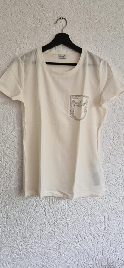 M - Liu Jo shirt korte mouw ecru (0824meg13)