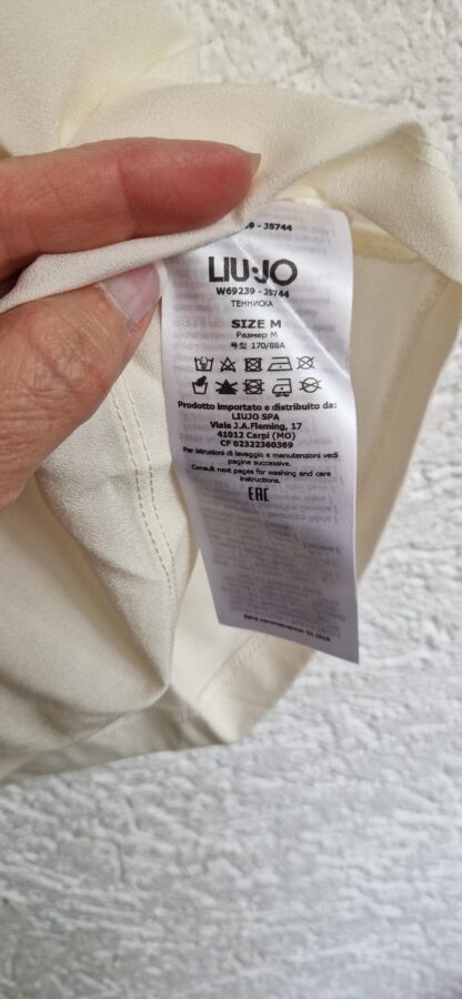 M - Liu Jo shirt korte mouw ecru (0824meg13) - Afbeelding 5
