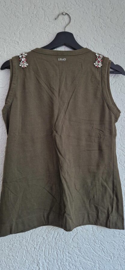 S - Liu Jo mouwloos shirt met strass (0824meg13) - Afbeelding 6