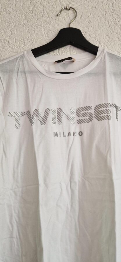XS - Twinset shirt wit zilver (0824meg13) - Afbeelding 4