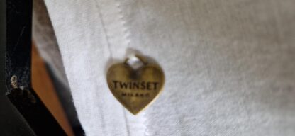 XS - Twinset shirt wit zilver (0824meg13) - Afbeelding 6