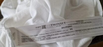 XS - Twinset shirt wit zilver (0824meg13) - Afbeelding 7