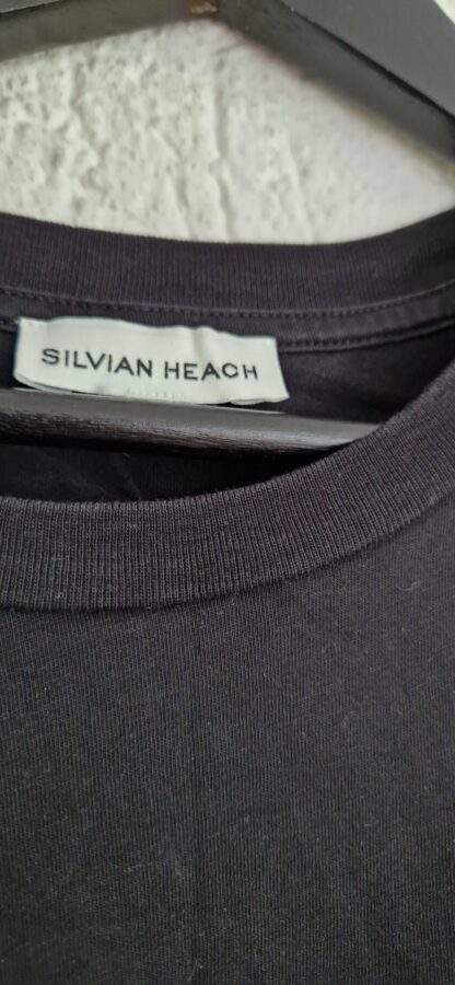 M - Silvian Heach shirt zwart rode print (0824meg13) - Afbeelding 4