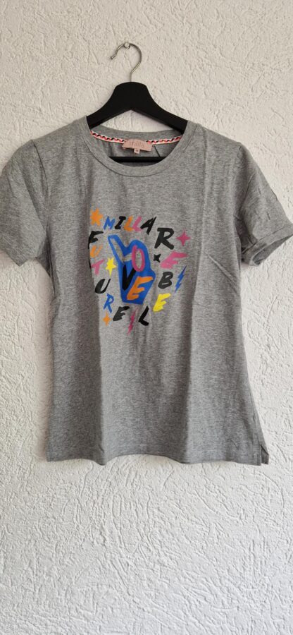 38 - Milla shirt grijs print (0824meg13)