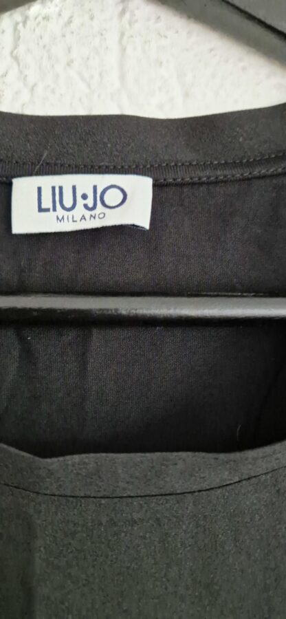 M - Liu Jo shirt zwart franje (0824meg13) - Afbeelding 4
