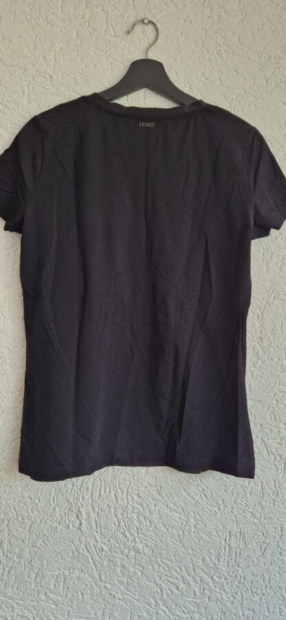 M - Liu Jo shirt zwart franje (0824meg13) - Afbeelding 5