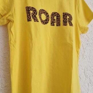 122 128 - Kids Only shirt geel dierenprint (0824ger1)