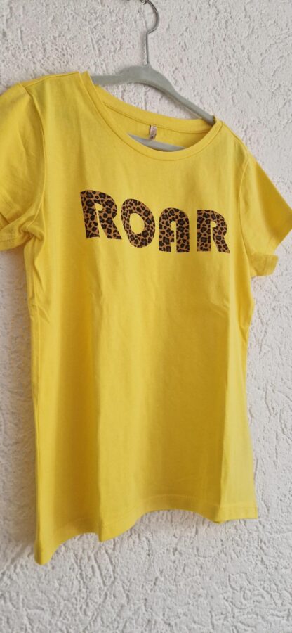 122 128 - Kids Only shirt geel dierenprint (0824ger1)