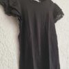 122 128 - Retour shirt zwart kant (0824ger1) - Afbeelding 3