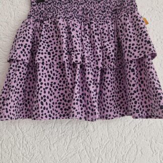 128 134 - Orange Stars rok lila zwart (0824ger1)