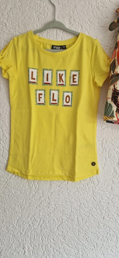 134 - Like Flo rok shirt geel en scrunchie (0824ger1) - Afbeelding 3