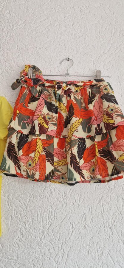 134 - Like Flo rok shirt geel en scrunchie (0824ger1) - Afbeelding 4