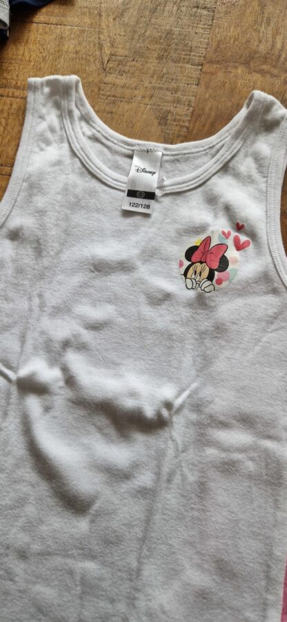 122 128 - C&A Disney hemdjes wit/roze (0824ger1) - Afbeelding 2