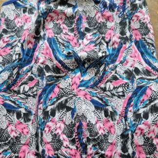 134 140 - B.Nosy topje roze blauw zwart (0824ger1)