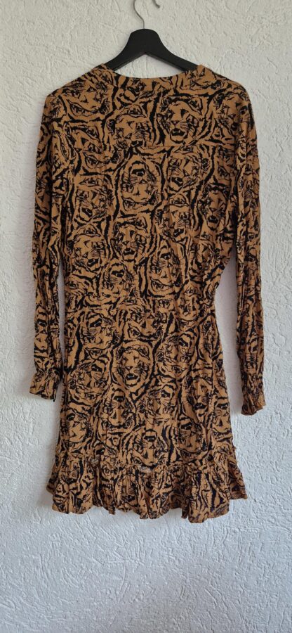 M - Alix the Label jurk bruin zwart (0924meg14) - Afbeelding 5