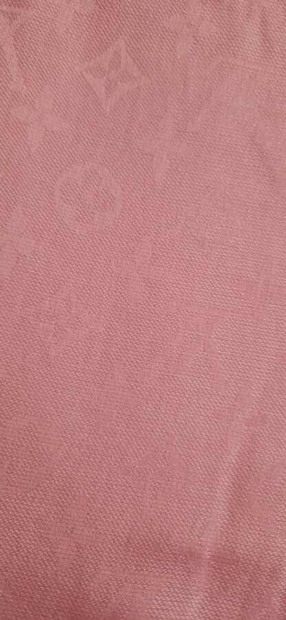 Zijde sjaal met wol poederroze Louis Vuitton (0924meg14) - Afbeelding 3