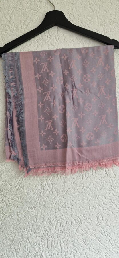 Zijde sjaal met wol grijs Louis Vuitton (0924meg14)