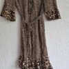 S/M - Twinset jurk dierenprint (0924meg14)