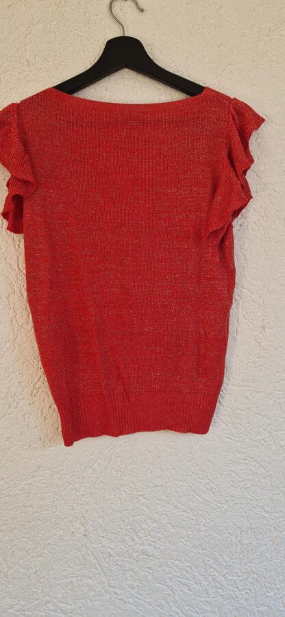 S/M - Made in Italy top rood glitter (0924meg15) - Afbeelding 4