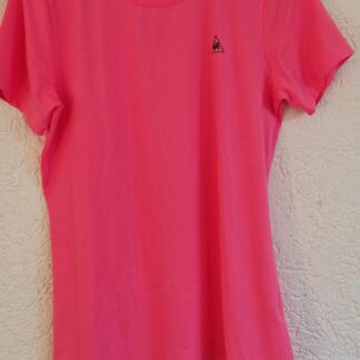 L - Le Coq Sportif shirt neonroze (0924meg15)