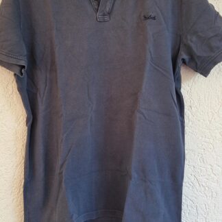 XL - Woolrich polo blauw katoen (0924meg15)