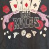 XS - Loavies shirt zwart kaartprint (0924meg15) - Afbeelding 3