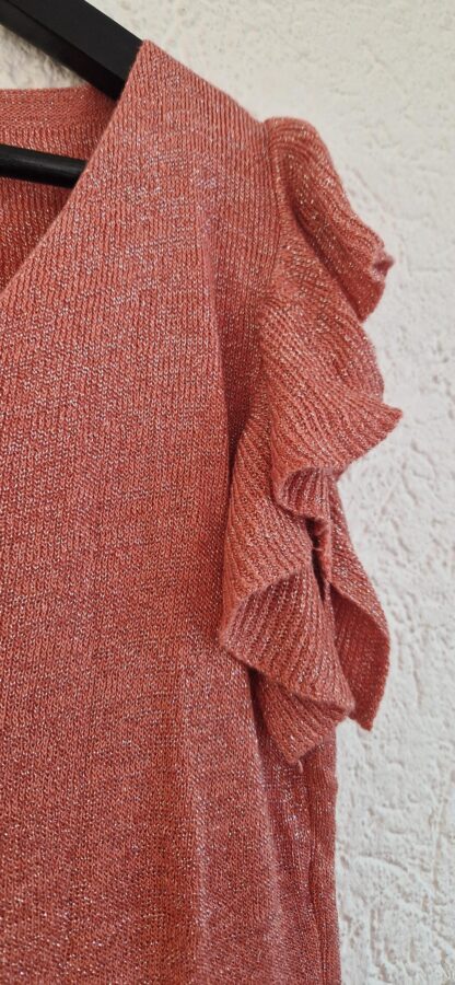 S - Made in Italy top oudroze glitter (0924meg15) - Afbeelding 3