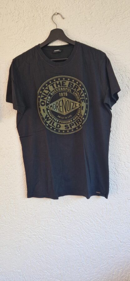 L - Diesel shirt zwart groen (0924meg15)