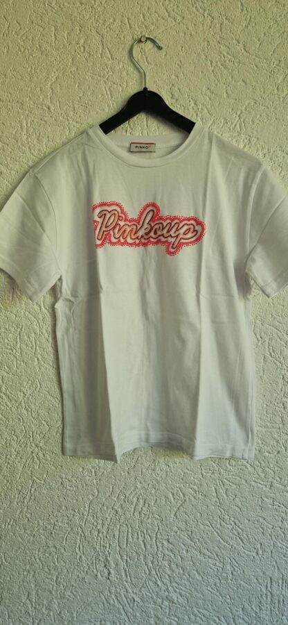 152 - Pinko up shirt wit roze (0924meg16)