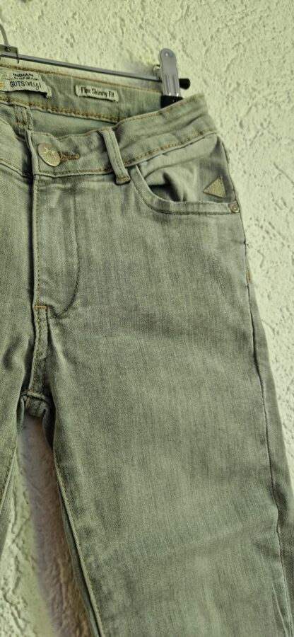 152 - Indian Blue jeans skinny grijs (0924meg16) - Afbeelding 4