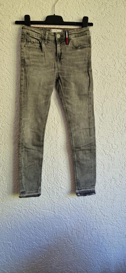 140 - Tommy Hilfiger jeans skinny grijs (0924meg16)