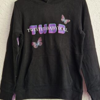 134 146 - Twisted Babydol hoodie zwart (0924meg18)