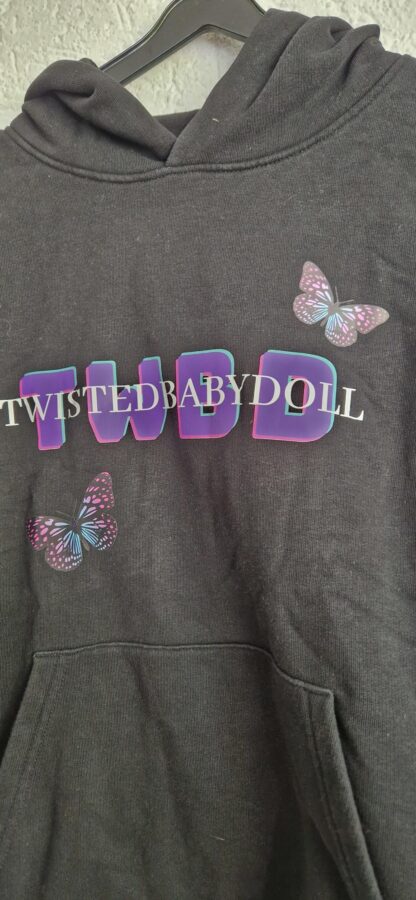 134 146 - Twisted Babydol hoodie zwart (0924meg18) - Afbeelding 3