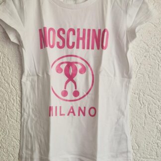 152 - Moschino teen shirt wit roze (0924meg18)