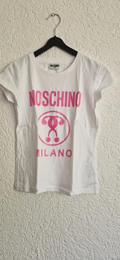 152 - Moschino teen shirt wit roze (0924meg18)