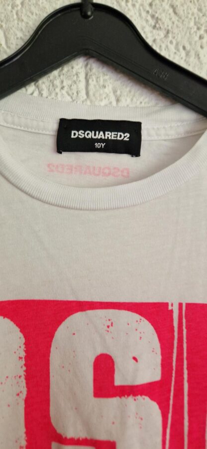 140 - Dsquared2 shirt wit print roze (0924meg18) - Afbeelding 4