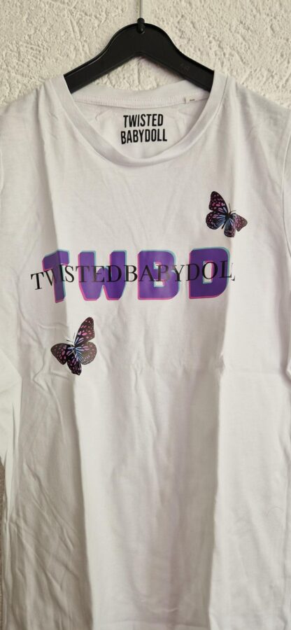 134 146 - Twisted Babydoll shirt wit print (0924meg18) - Afbeelding 3