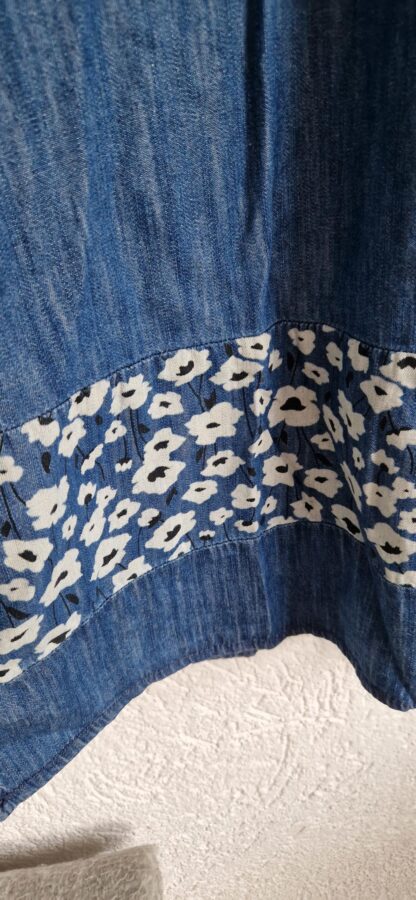 L - Yessica jurk denim fit en flare (0924vun) - Afbeelding 3