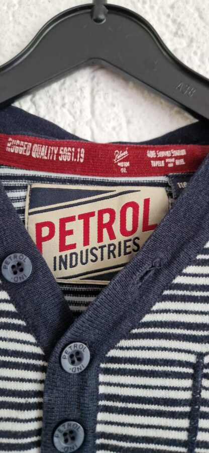 116 - Petrol trui streepjes (0924vun) - Afbeelding 4
