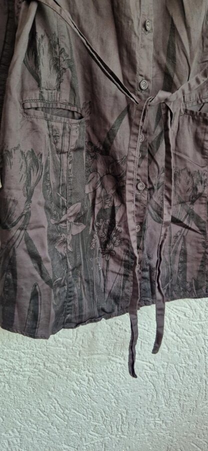 S - Gsus jurk antraciet print (0924vun) - Afbeelding 3