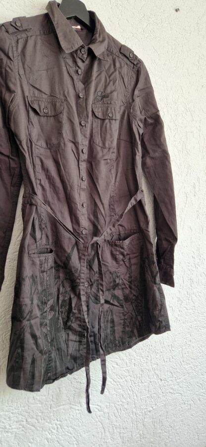 S - Gsus jurk antraciet print (0924vun) - Afbeelding 6