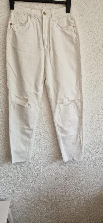 36 ipv 38 - Zara jeans wit boyfriend (0924vun)