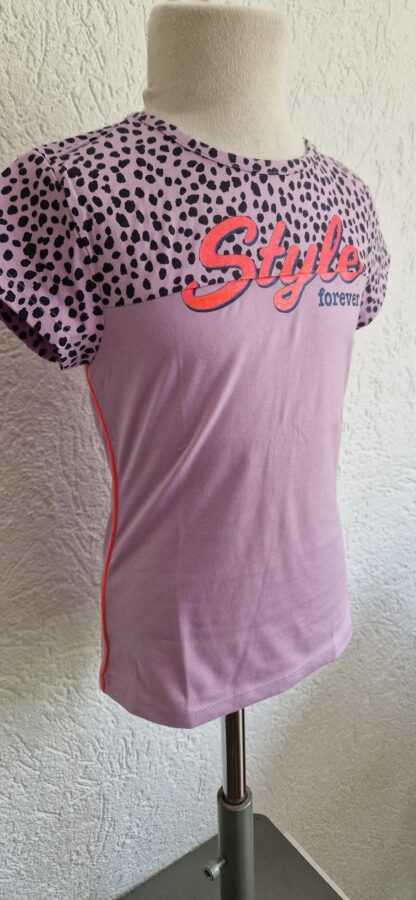 140 146 - Orange Stars shirt lila (0924ger2)