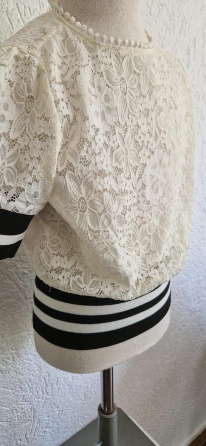 122 128 - Retour truitje kant offwhite (0924ger2) - Afbeelding 4