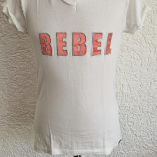 122 128 - Blue Rebel shirt wit rebel (0924ger2)