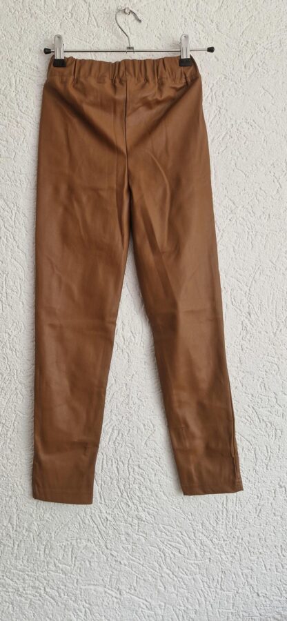 134 140 - LEV girls broek bruin coating (0924ger2)