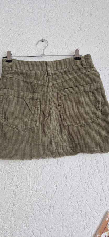 XS - Pull & Bear rok rib groen (1024bak) - Afbeelding 3