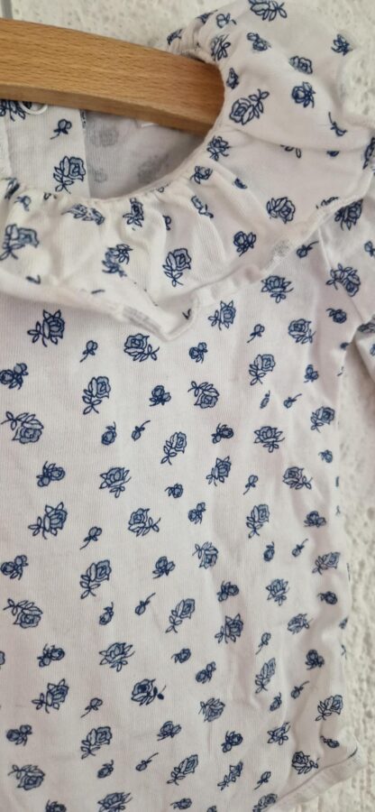 062 - Romper bloementjes blauw (1024bak) - Afbeelding 4